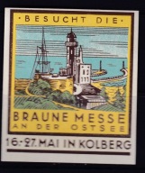 Kołobrzeg, odwiedź Targi nad Bałtykiem, ~6 x 6 cm, reklama /DD/