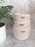 MAMAJASTUDIO Wiszący kosz do przechowywania,różne rozmiary.