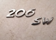 Emblemat Peugeot 206 SW tył klapa