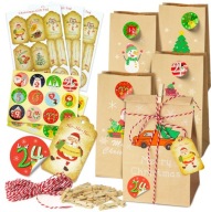 KALENDARZ ADWENTOWY EKOLOGICZNY DIY Zrób To Sam ŚWIĄTECZNY KALENDARZ