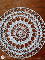 Serwetka .szydełk.na obręczy met.30 cm