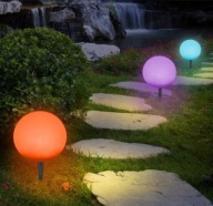 Lampa solarna | Ogrodowa | RGB