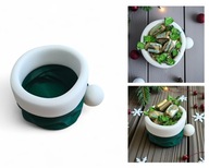 ZIELONA CZAPKA MIKOŁAJA ELFA MISA NA SŁODYCZE - DEKORACJA ŚWIĄTECZNA