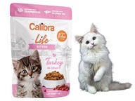 Calibra Life Mokra Karma dla Kota Kitten Indyk w sosie 85g