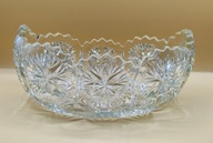 PÓŁMISEK z kryształu DUŻY piękny kryształ VINTAGE