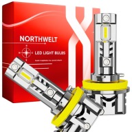 Żarówki H11 LED samochodowe homologacja CANBUS białe światło mocne 50W 2szt