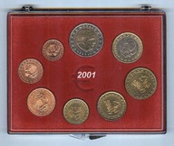 MONACO - Zestaw monet - 1 cent - 2 Euro - 2001
