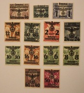 GG GENERALNA GUBERNIA - ZESTAW 13 ZNACZKÓW - CZYSTE