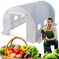 SZKLARNIA TUNEL FOLIOWY OGRODOWY DUŻY WZMOCNIONY FOLIA 4x2,5m PREMIUM 25mm