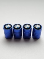 Nakrętki kapturki na wentyle BMW niebieskie (4szt.)