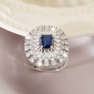 PIERŚCIONEK VINTAGE DIAMENTY DIAMENTAMI CYRKONIAMI modny śliczny skrypt