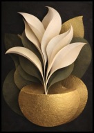 A2 PLAKAT OBRAZ DO SALONU SYPIALNI, PLAKAT MAGNOLIE MAGNOLIA ART DECO