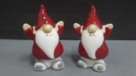 2 x Figurka Mikołaj ceramika ozdoba świąteczna