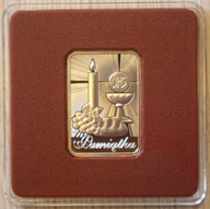 PAMIĄTKA 1 PIERWSZEJ KOMUNII ŚWIĘTEJ, SREBRO CERTYFIKATY NUMIZMAT MENNICZA