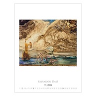 reprodukcje Salvador Dali obrazy kalendarz 2024 surrealizm malarstwo