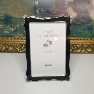 Ramka Kenro czarna emalia glamour zdobna 10x15 elegancka
