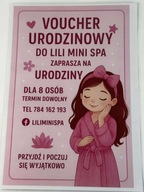 Voucher urodzinowy dla 8 osób do Mini Spa