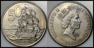 MNB - NOWA ZELANDIA 50 Centów 1988 # st 1-
