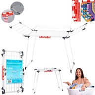 SUSZARKA NA PRANIE UBRANIA BIELIZNĘ BALKONOWA STOJĄCA WOLNOSTOJĄCA POZIOMA