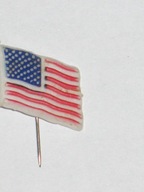 USA Stany Zjednoczone Ameryki flaga odznaka z PRL