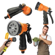 ZRASZACZ WODY PISTOLET DO PODLEWANIA NA WĄŻ OGRODOWY REGULACJA 8 FUNKCYJNY