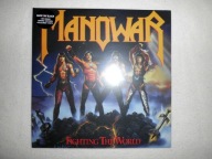 MANOWAR Fighting The World (1987)LP 2011 UK Ltd 180gr blue vinyl NOWA,FOLIA