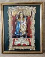 Obraz św. Anna Maryja klasztor kościół Mniszki Dominikanki Przyrów rama