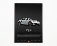 PLAKAT PORSCHE 911 991.2 GT2RS IDEALNY NA PREZENT NAJWYŻSZA JAKOŚĆ A3