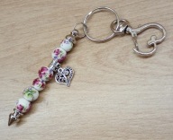 Brelok damski Kwiaty Serce zawieszka 6423 Oliwia Kurowska, Kuba Kurowski