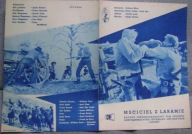 MŚCICIEL Z LARAMIE - -film prod.USA -program kinowy -lata 50-te