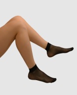 Skarpetki rajstopowe 100% poliamid - 10 par - czarne - rozmiar uniwersalny