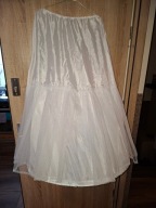 Halka komunijna pod sukienke albe z usztywnianym tiulem I fiszbiną 164-170