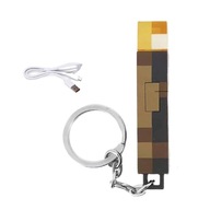 MINECRAFT BRELOK MINI LAMPKA LATARKA LED USB POCHODNIA ZABAWKA PREZENT