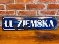 Szyld emaliowany, antyk, blacha