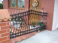 OGRODZENIA BRAMY BALUSTRADY KOWALSTWO PRZĘSŁA RATY