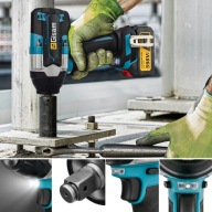 Klucz udarowy bezszczotkowy 1800NM 1/2" Gisam 2Xakumulator