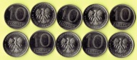 POLSKA 10 zł 1987 r. zestaw 10 szt. mennicze