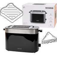 Opiekacz Severin Opiekacz do chleba 800W czarny tosty chleb
