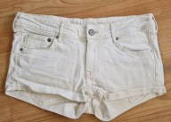 Białe spodenki szorty jeans H&M s