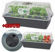 Mini szklarnia z pokrywką i regulowaną wentylacją – 39 cm Solidna +Gratis