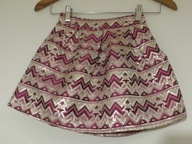 Spódniczka spódnica dziecięca 116 Pepco błyszcząca regulowana w pasie róż