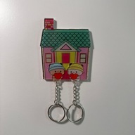 Wieszak na klucze - Zestaw z Akrylowymi Brelokami Bubu i Dudu - 9 cm