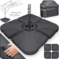 PLASTIKOWA PODSTAWA PARASOLA - 4 CZĘŚCIOWA - 60L OBCIĄŻENIA