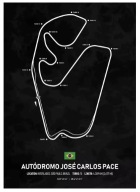 Plakat „Racing Tracks” – Minimalistyczny Plakat Torów Wyścigowych