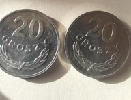 20 gr. 1980 i 1981 rok, mennicze -1 ,