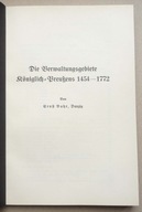 POMORZE GDAŃSKIE, POMEZANIA, PRUSY GÓRNE 1454-1722