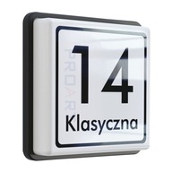 Modny PODŚWIETLANY numer domu LED tabliczka adresowa na dom K+ popularny