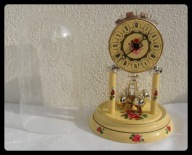 Zegar kominkowy roczniak - kwarcowy - różyczki