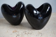 HOLMEGAARD świeczniki SERCE DANISH DESIGN SZKŁO KRYSZTAŁOWE KOMPLET