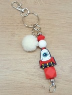 Brelok dla chłopca Rakieta zawieszka 6423 Oliwia Kurowska, Kuba Kurowski